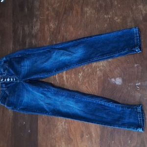 SO Jeggings high rise button 3/28 jeans pants excellent condition